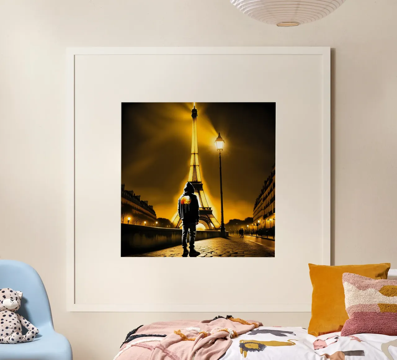 PARIGI, LA MAGNIFICA poster con telaio in alluminio da Art Digital Visuel