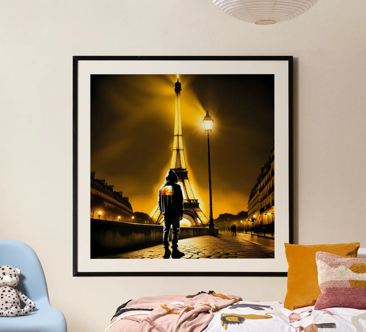 PARIGI, LA MAGNIFICA poster con telaio in alluminio da Art Digital Visuel