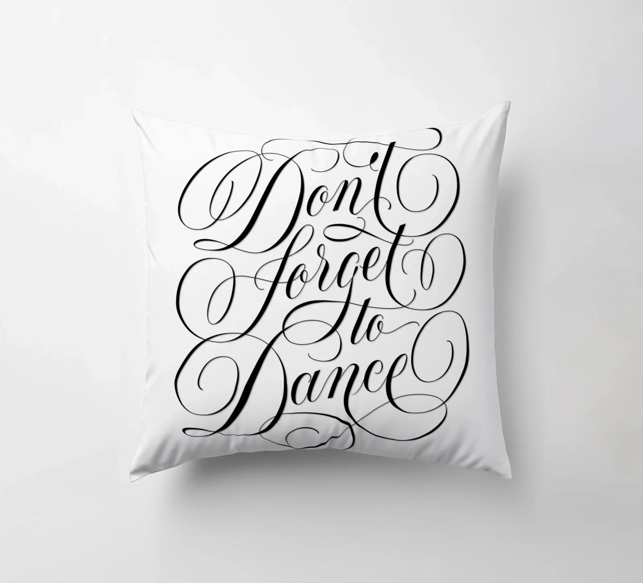 Don't forget to dance. Be spontaneous. Enjoy every moment decorative cushion by CalliLetters