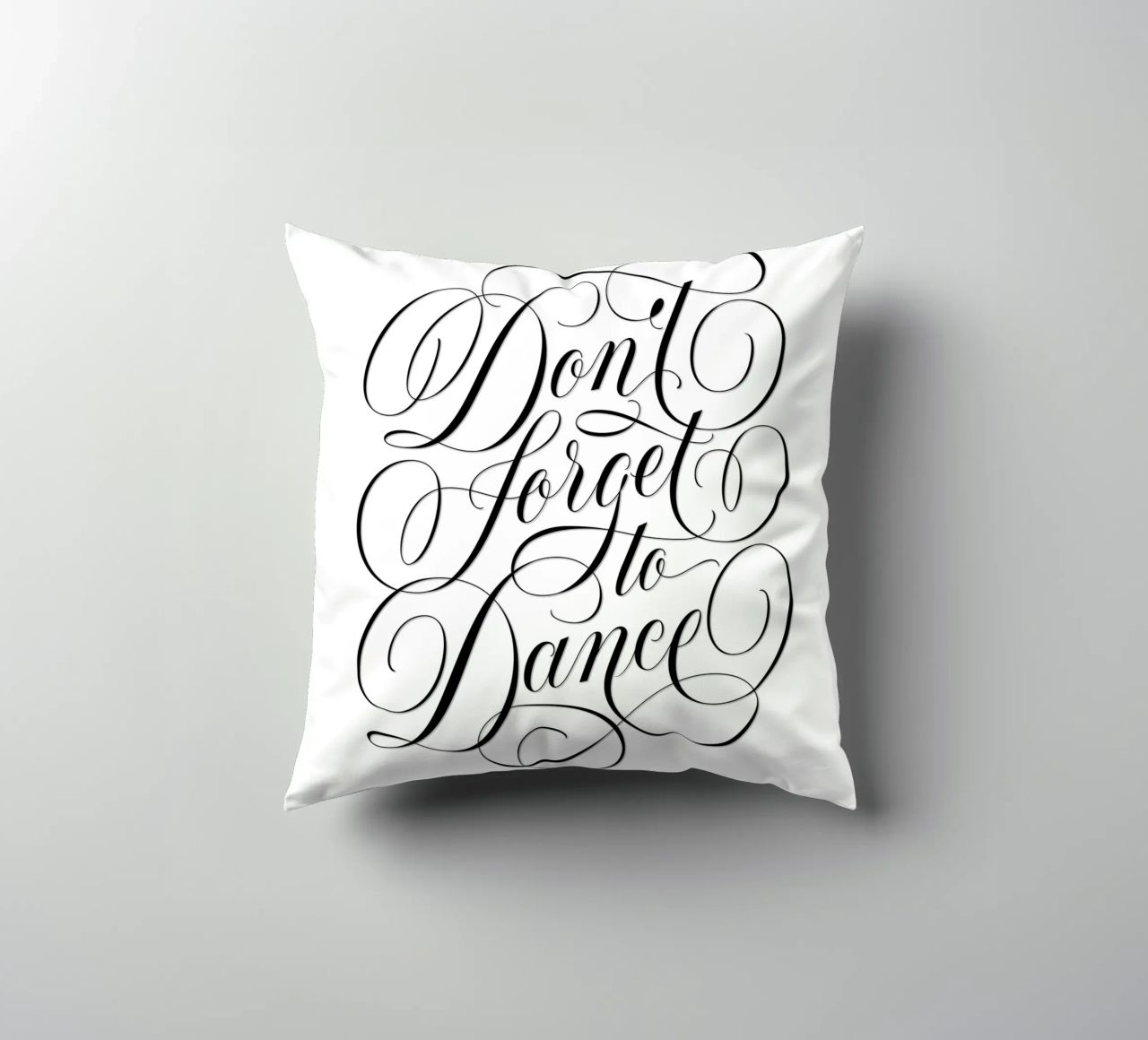 Don't forget to dance. Be spontaneous. Enjoy every moment decorative cushion by CalliLetters