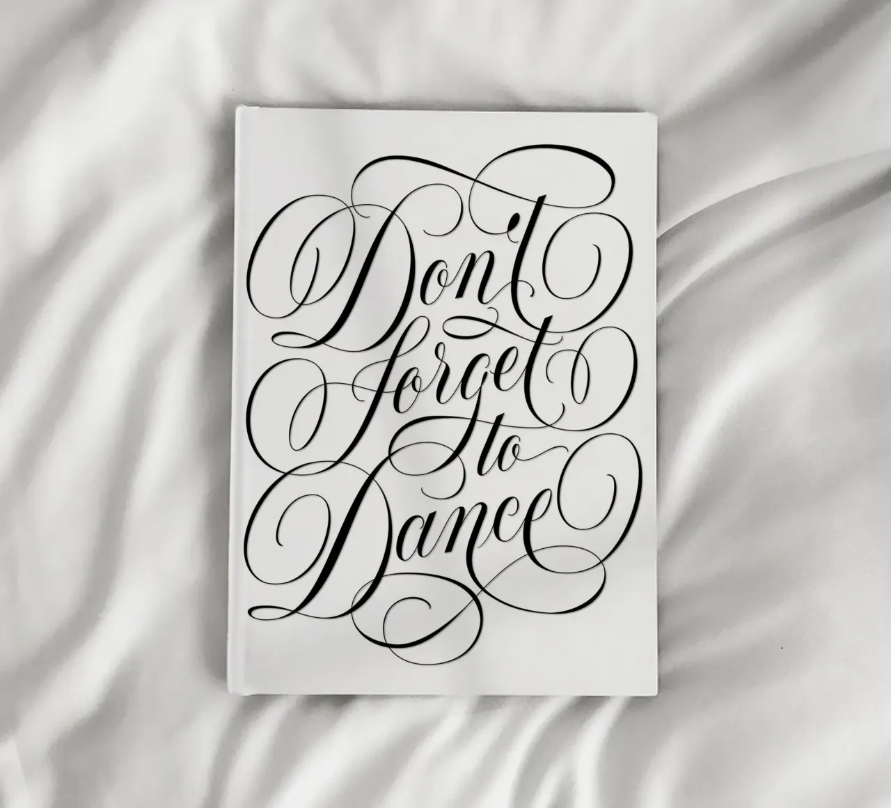 Don't forget to dance. Be spontaneous. Enjoy every moment notebook by CalliLetters