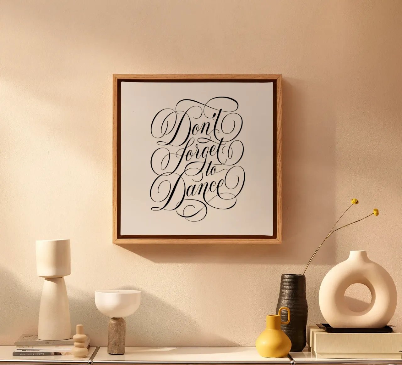 Don't forget to dance. Be spontaneous. Enjoy every moment canvas by CalliLetters