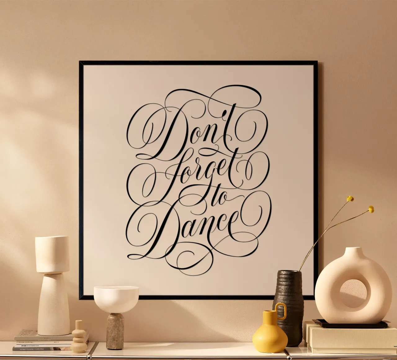 N'oublie pas de danser. Sois spontané. Profite de chaque instant hahnemühle de CalliLetters