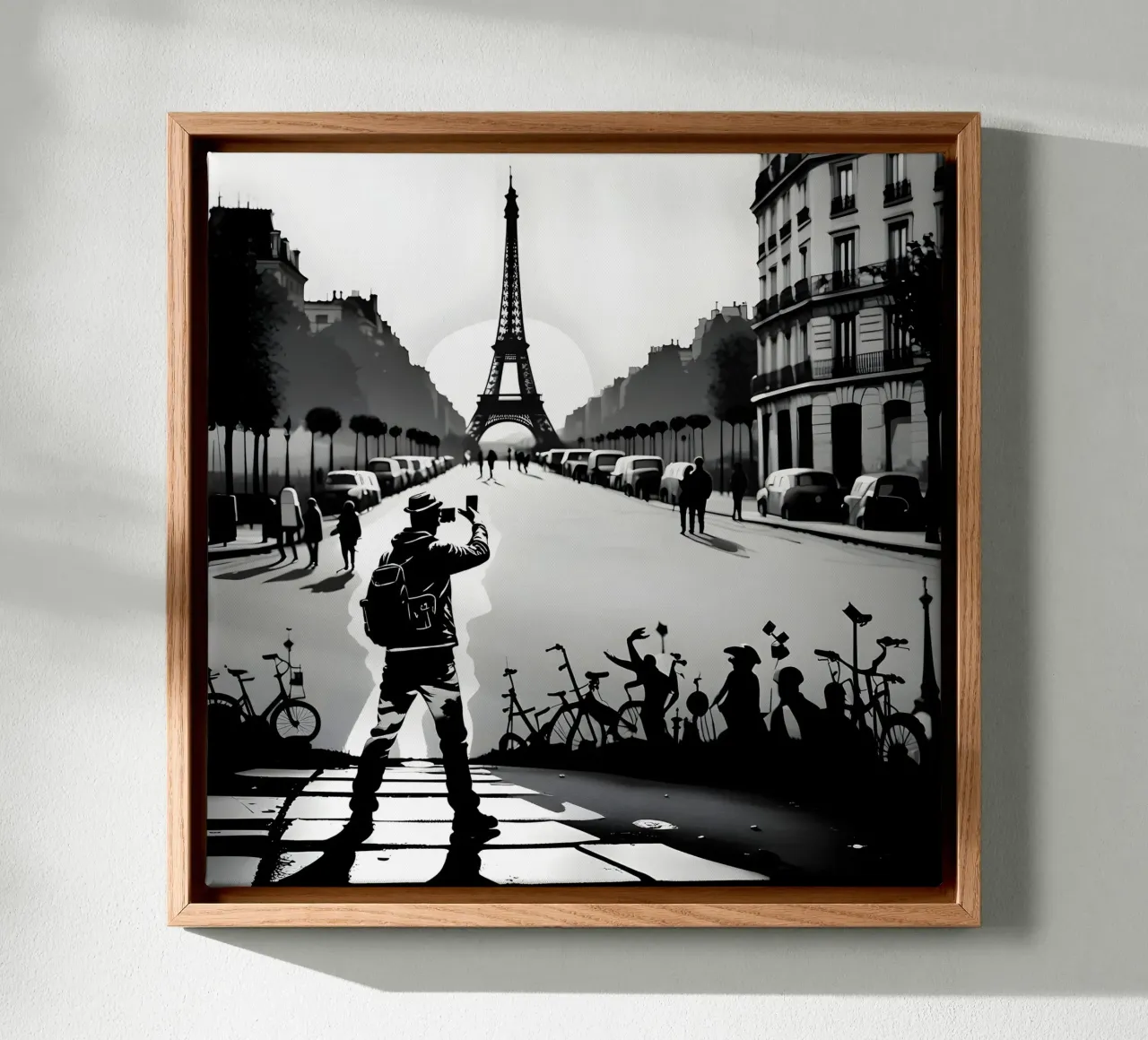 PARIS THE MAGNIFICENT canvas with Floater frame by Art Digital Visuel
