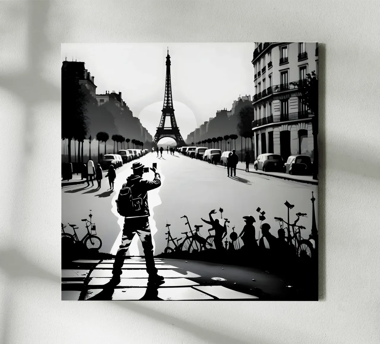 PARIS THE MAGNIFICENT canvas with Floater frame by Art Digital Visuel
