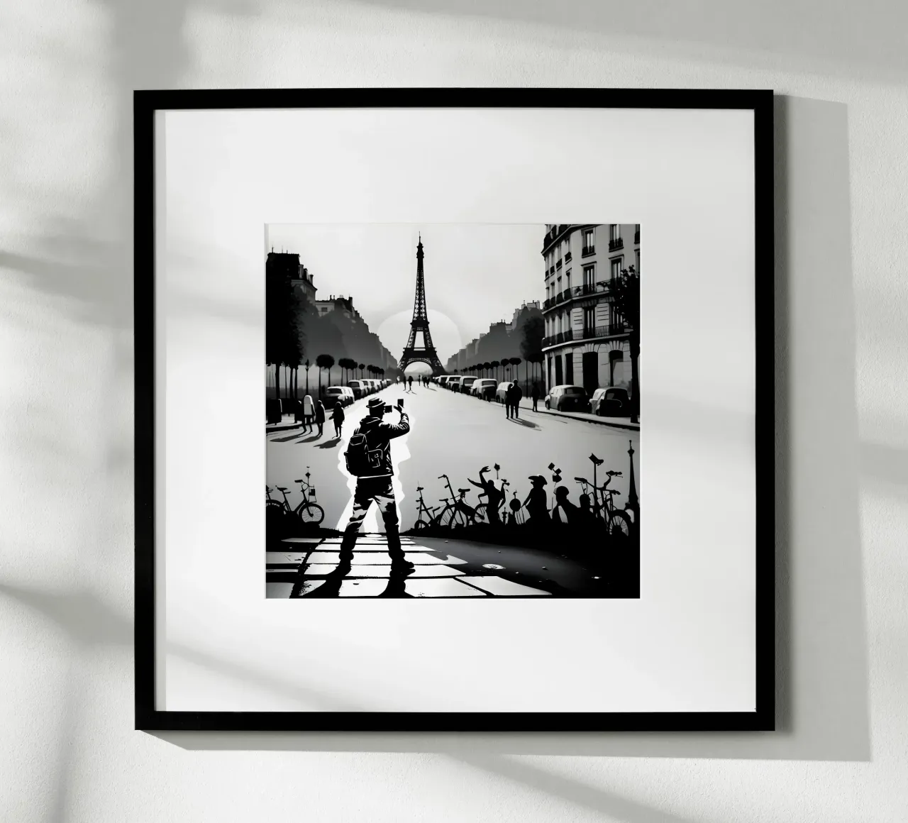 PARIGI, LA MAGNIFICA poster con telaio in plastica da Art Digital Visuel