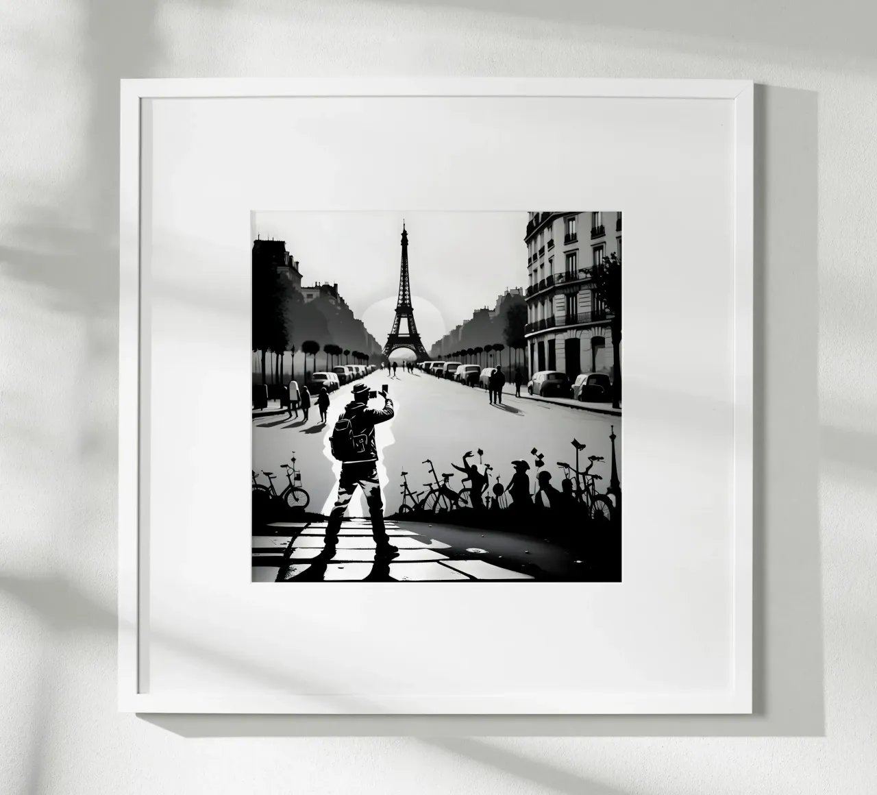 PARIGI, LA MAGNIFICA poster con telaio in plastica da Art Digital Visuel