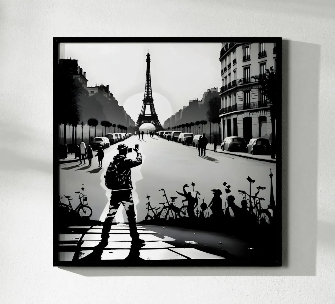 PARIGI, LA MAGNIFICA poster con telaio in plastica da Art Digital Visuel