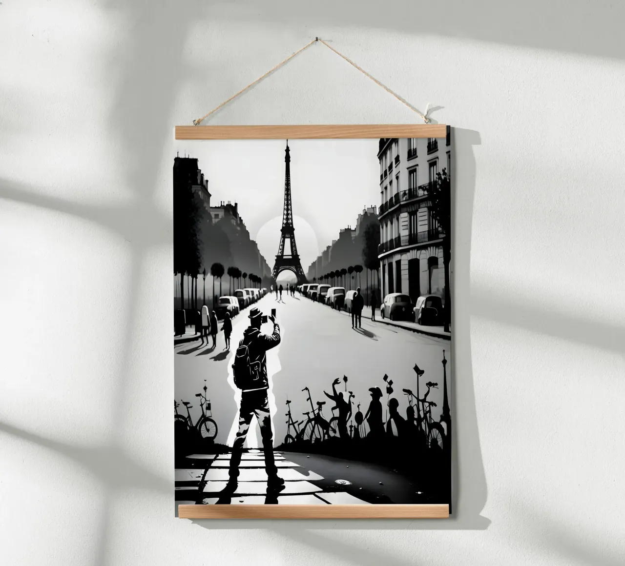PARIGI, LA MAGNIFICA poster con telaio in plastica da Art Digital Visuel