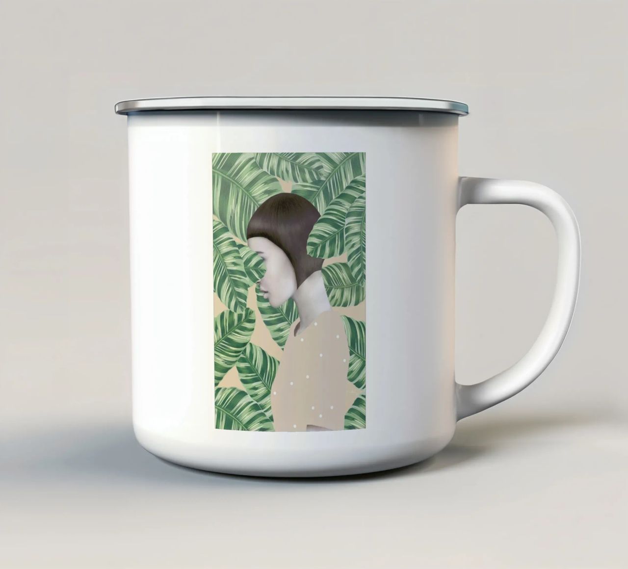 Flora tazza in smalto da Nettsch