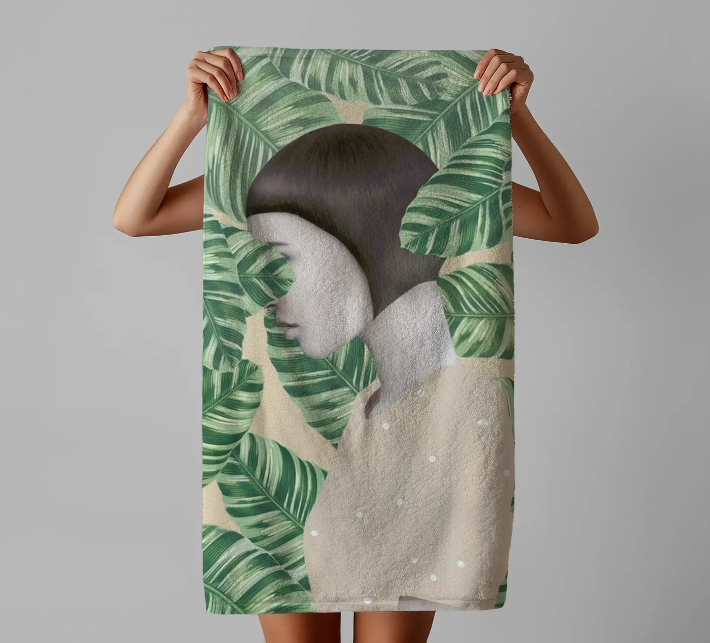 Flora badhanddoek van Nettsch