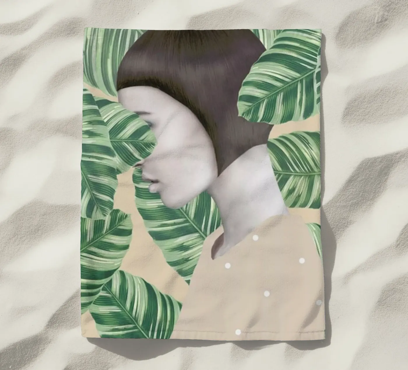 Flora beach towel by Nettsch