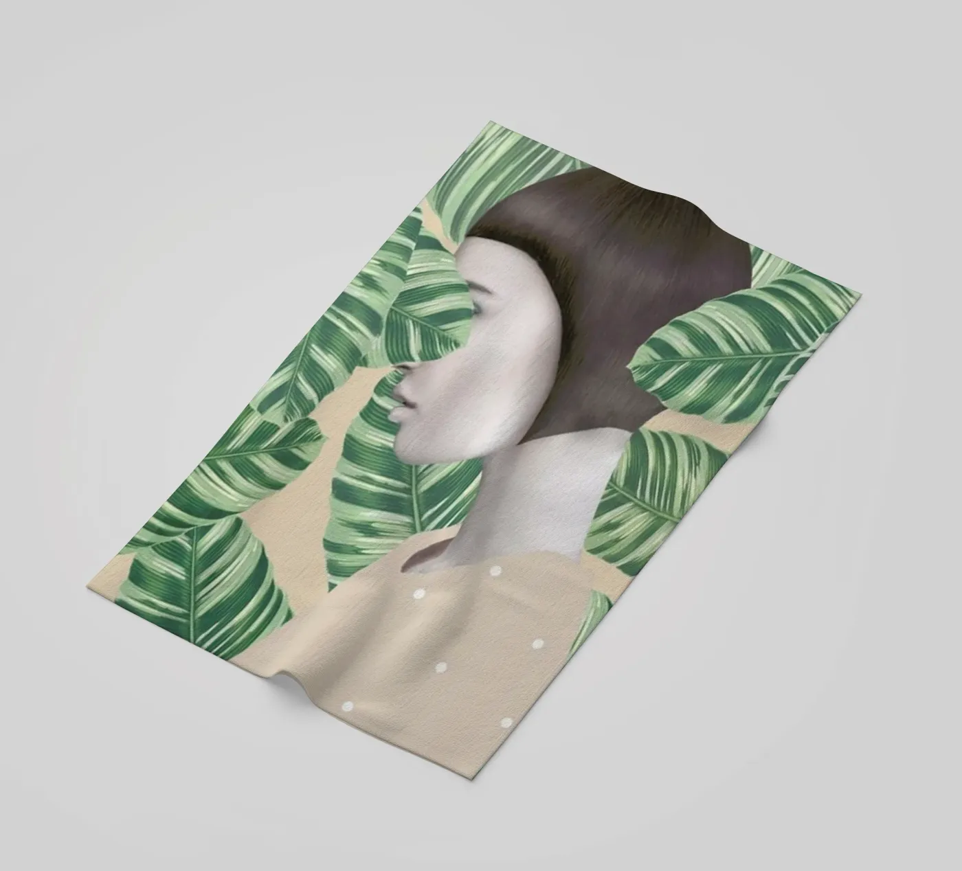 Flora beach towel by Nettsch