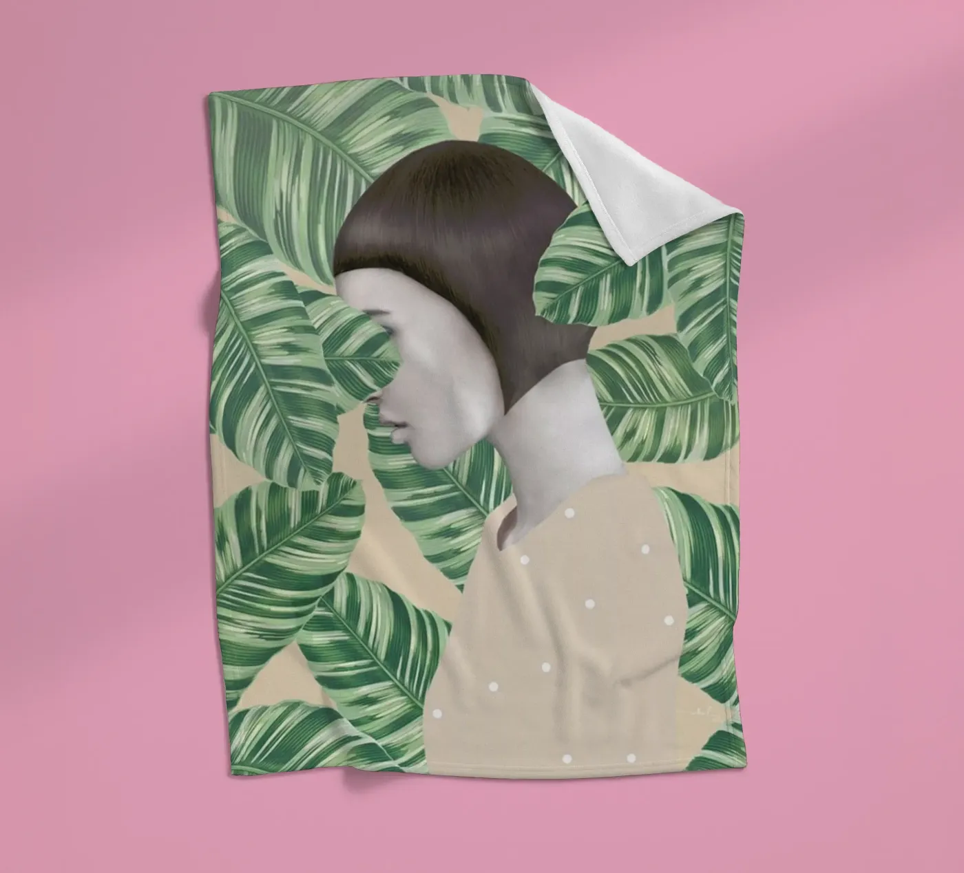 Flora fleecedeken van Nettsch