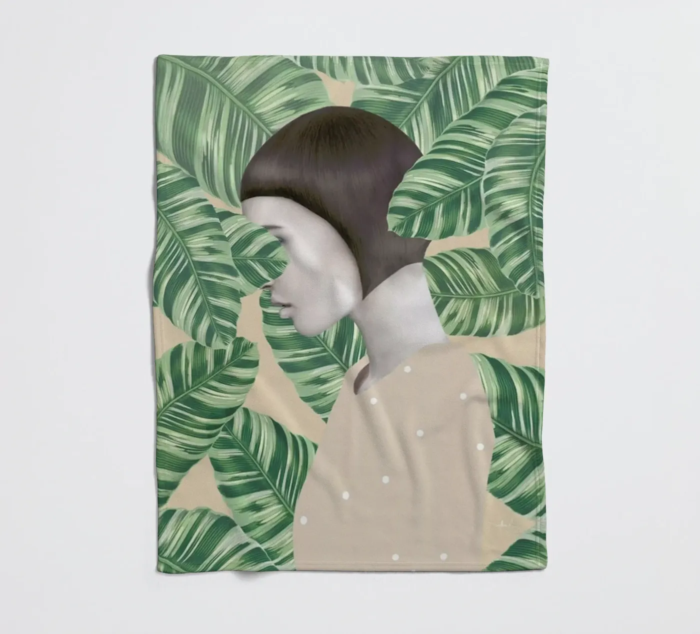 Flora fleecedeken van Nettsch