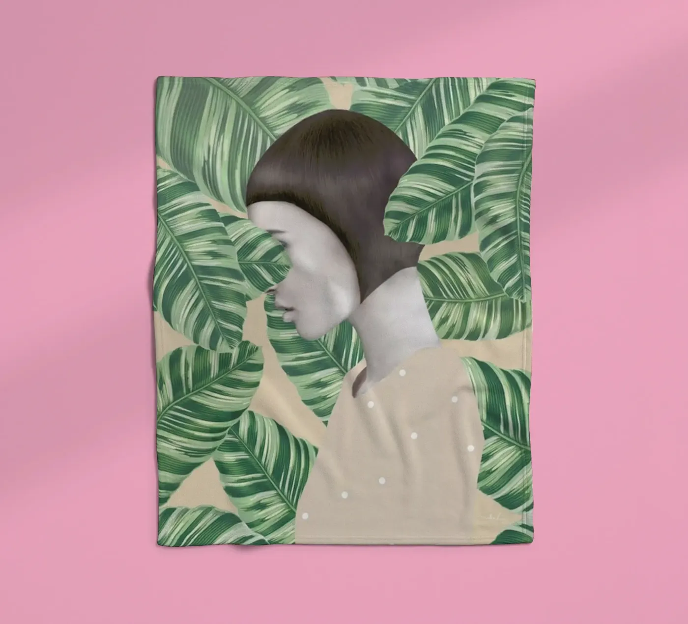 Flora fleecedeken van Nettsch