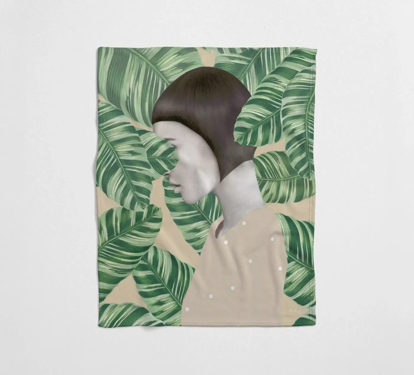 Flora fleecedeken van Nettsch