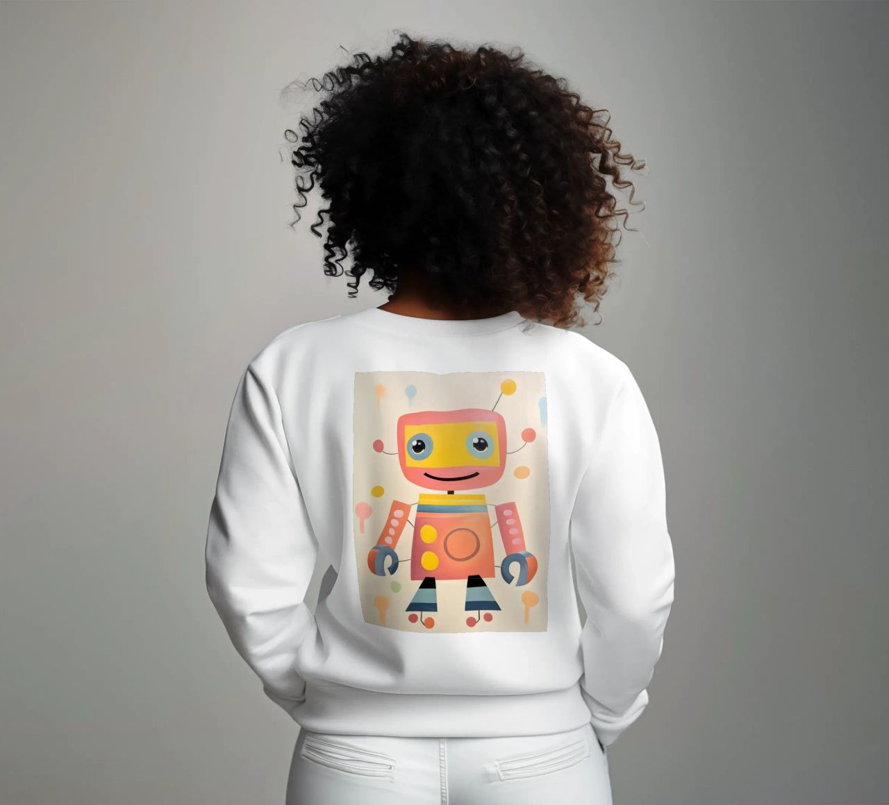 Robot colorato 1 felpa da KidzStudio