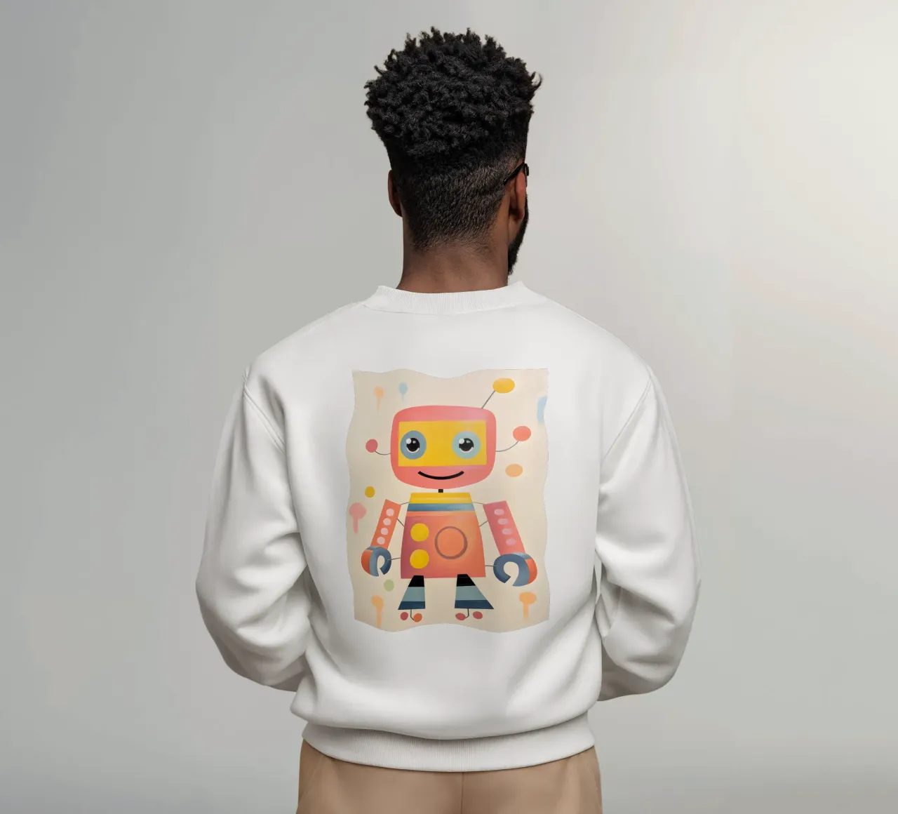 Robot colorato 1 felpa da KidzStudio