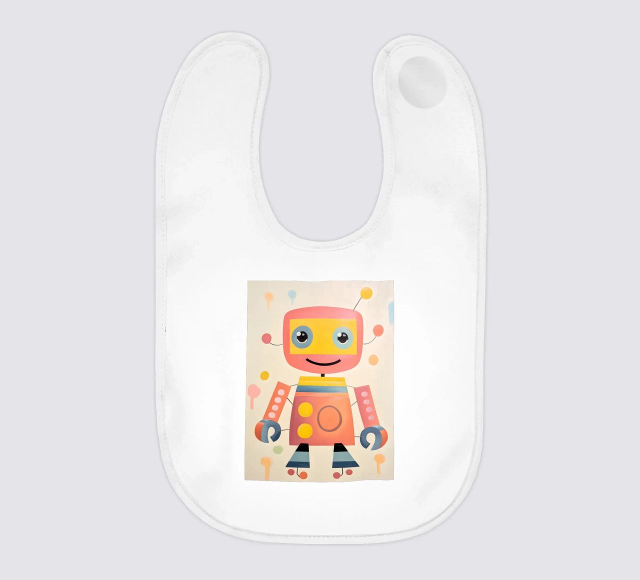 Robot colorato 1 bavaglino da KidzStudio