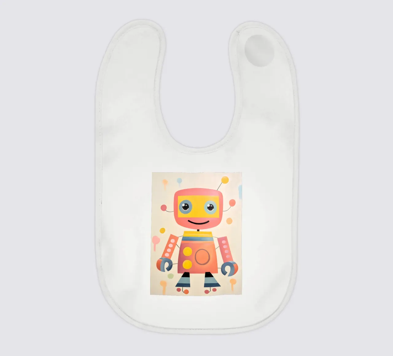 Robot colorato 1 bavaglino da KidzStudio