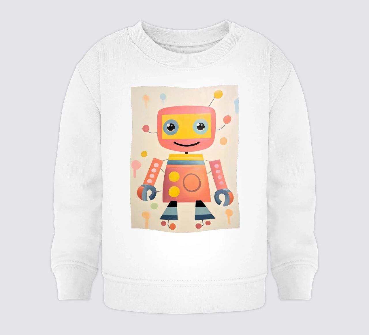 Robot colorato 1 felpa neonato da KidzStudio