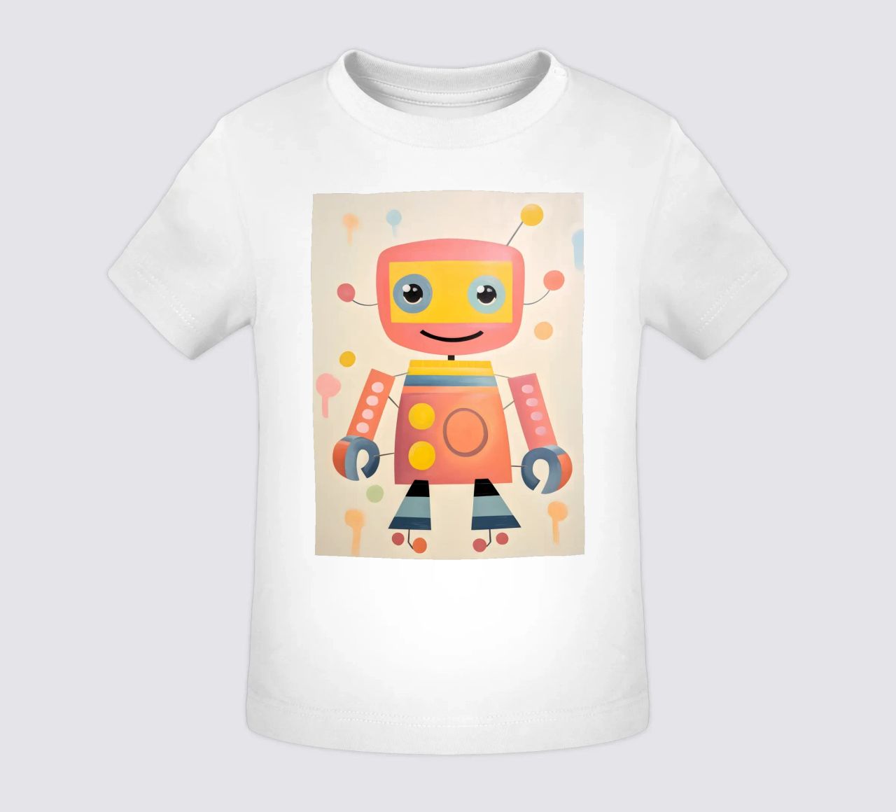Robot colorato 1 maglietta neonato da KidzStudio