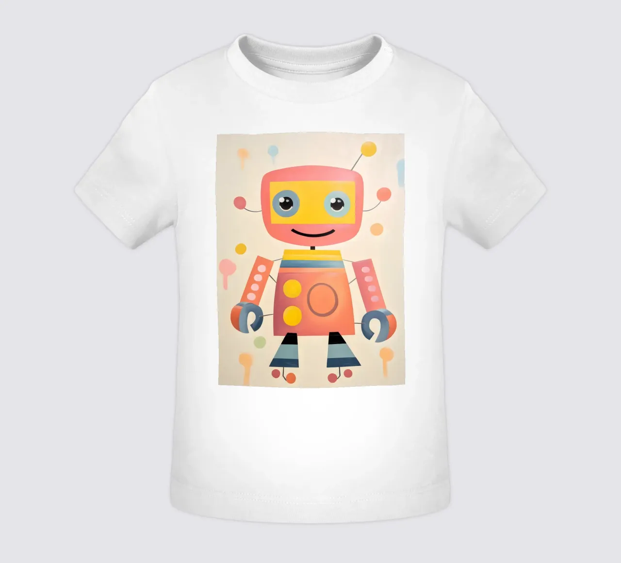 Colorful Robot 1 baby t-shirt by KidzStudio