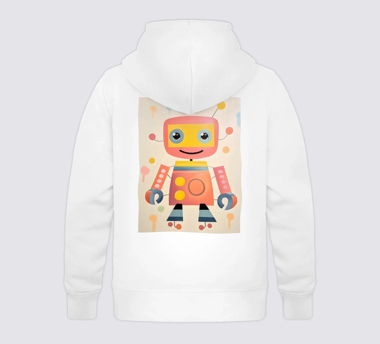 Robot colorato 1 felpa bambino con cappuccio da KidzStudio