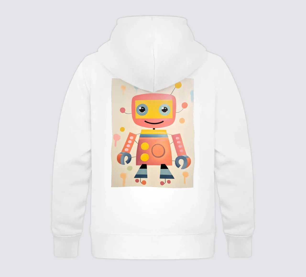 Robot colorato 1 felpa bambino con cappuccio da KidzStudio