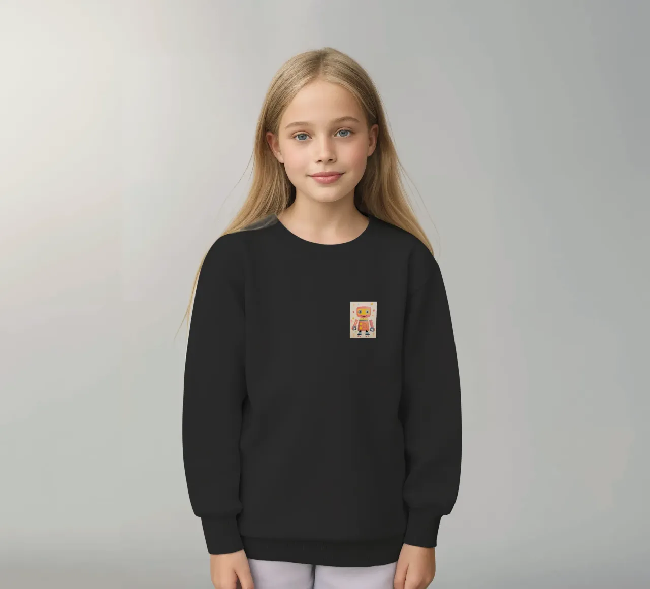 Robot colorato 1 felpa bambino da KidzStudio