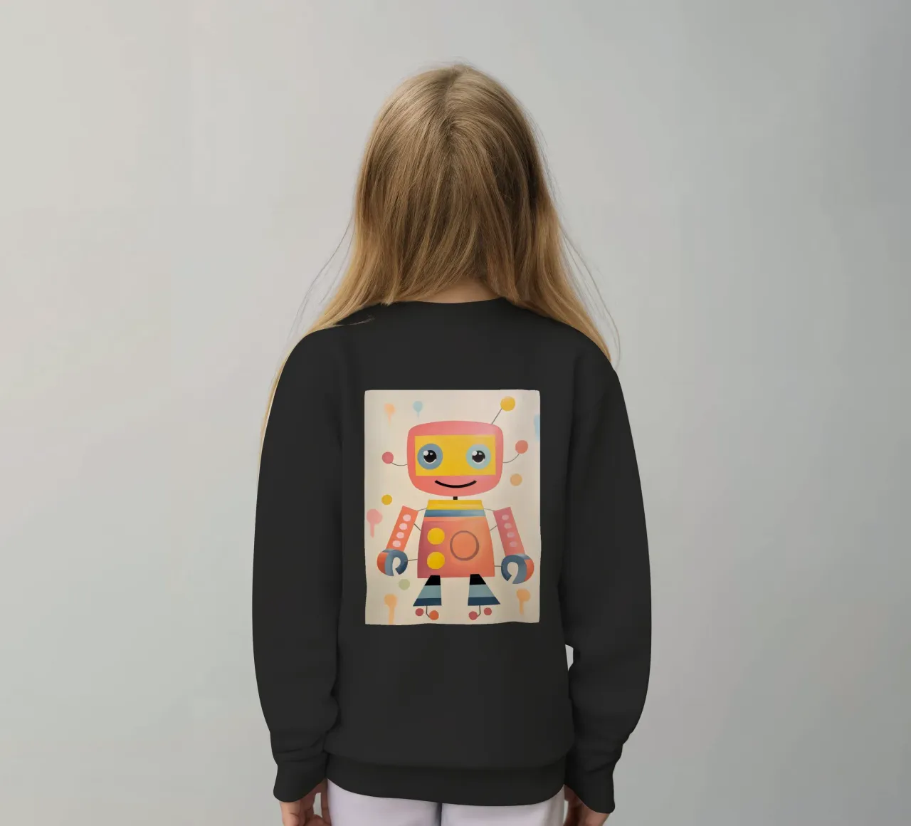 Robot colorato 1 felpa bambino da KidzStudio