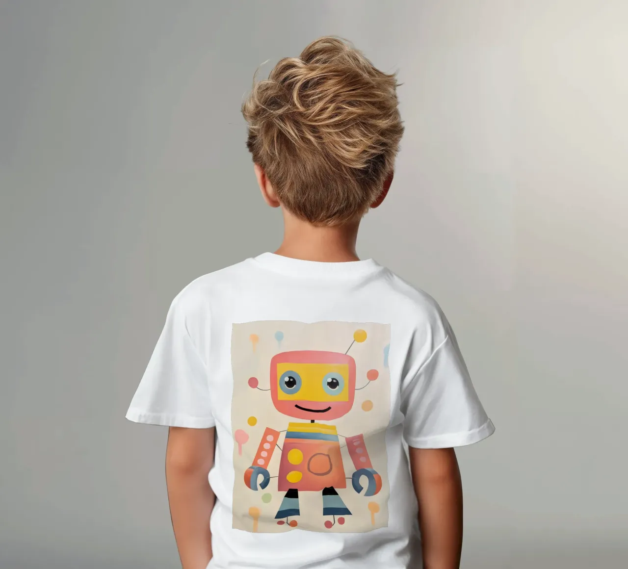 Robot colorato 1 t-shirt bambini da KidzStudio