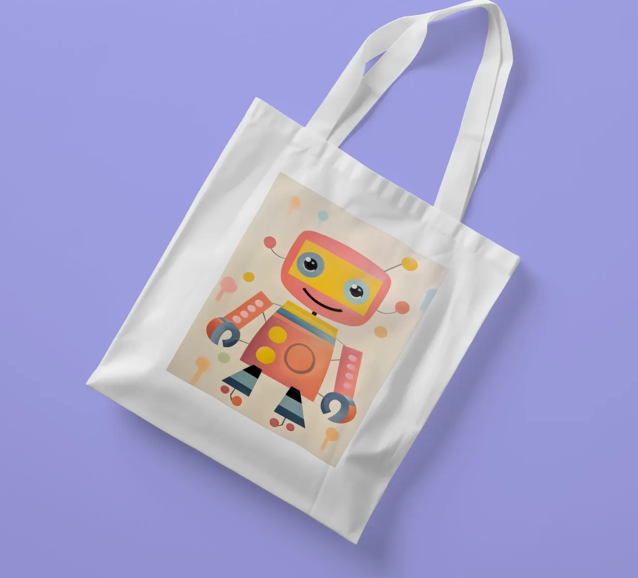 Robot colorato 1 borsa in juta da KidzStudio