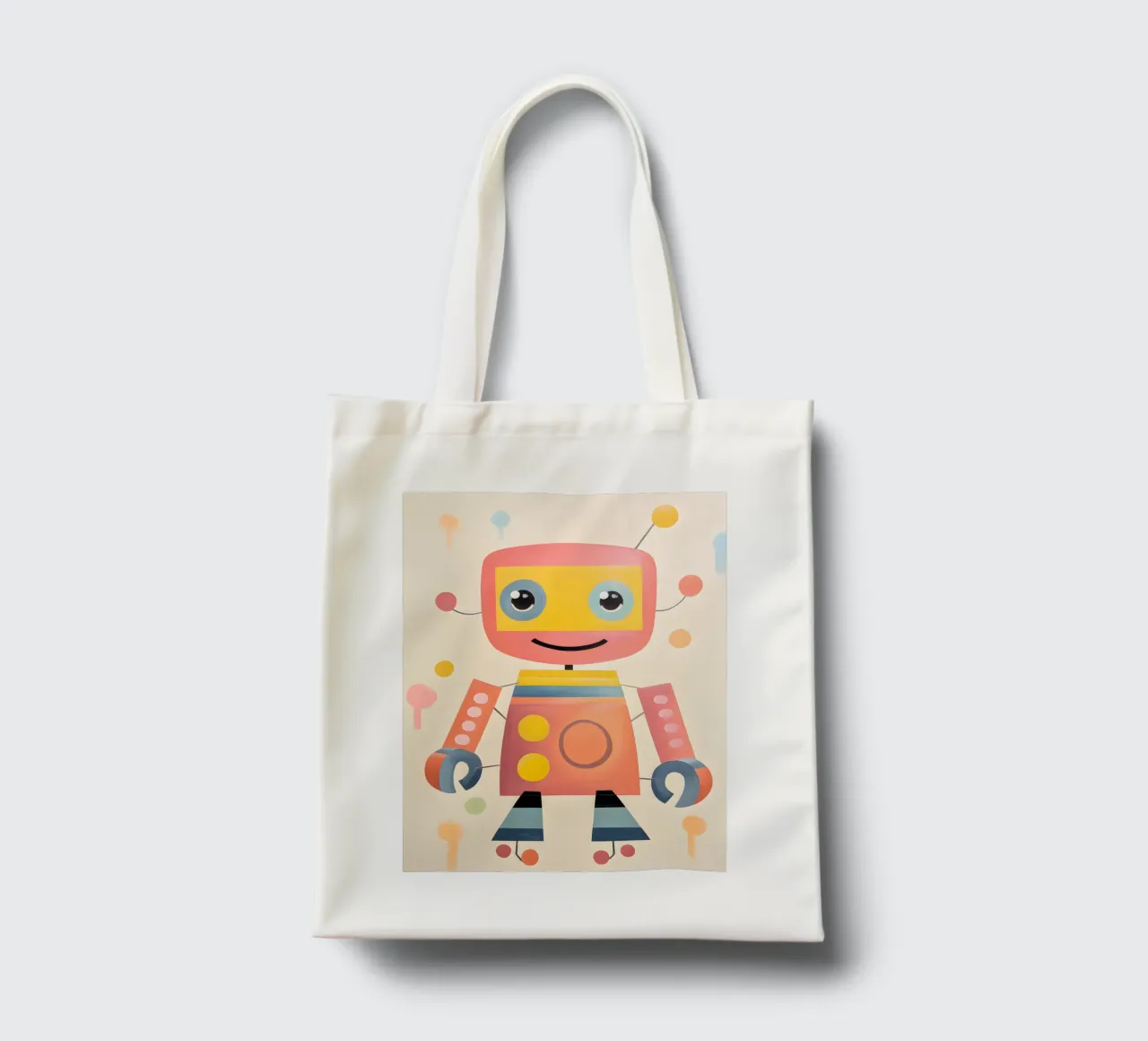 Robot colorato 1 borsa in juta da KidzStudio