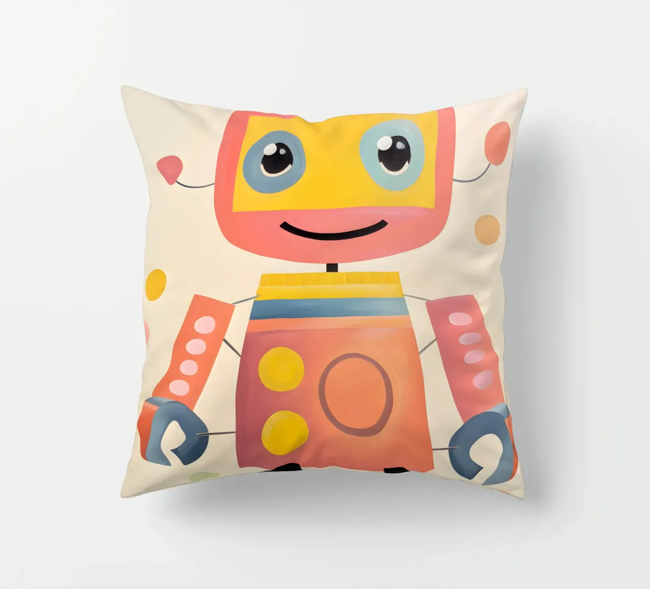 Robot coloré 1 coussin de KidzStudio