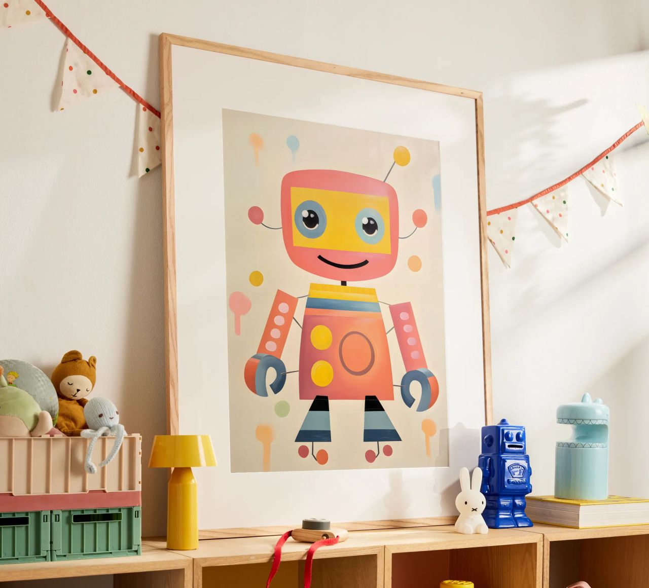 Robot colorato 1 carta hahnemühle da KidzStudio