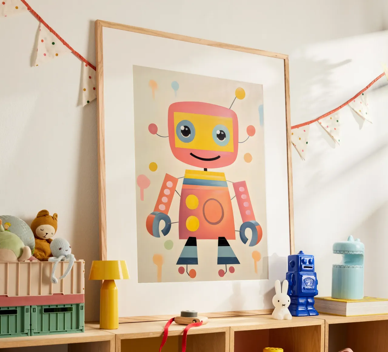 Robot colorato 1 carta hahnemühle da KidzStudio