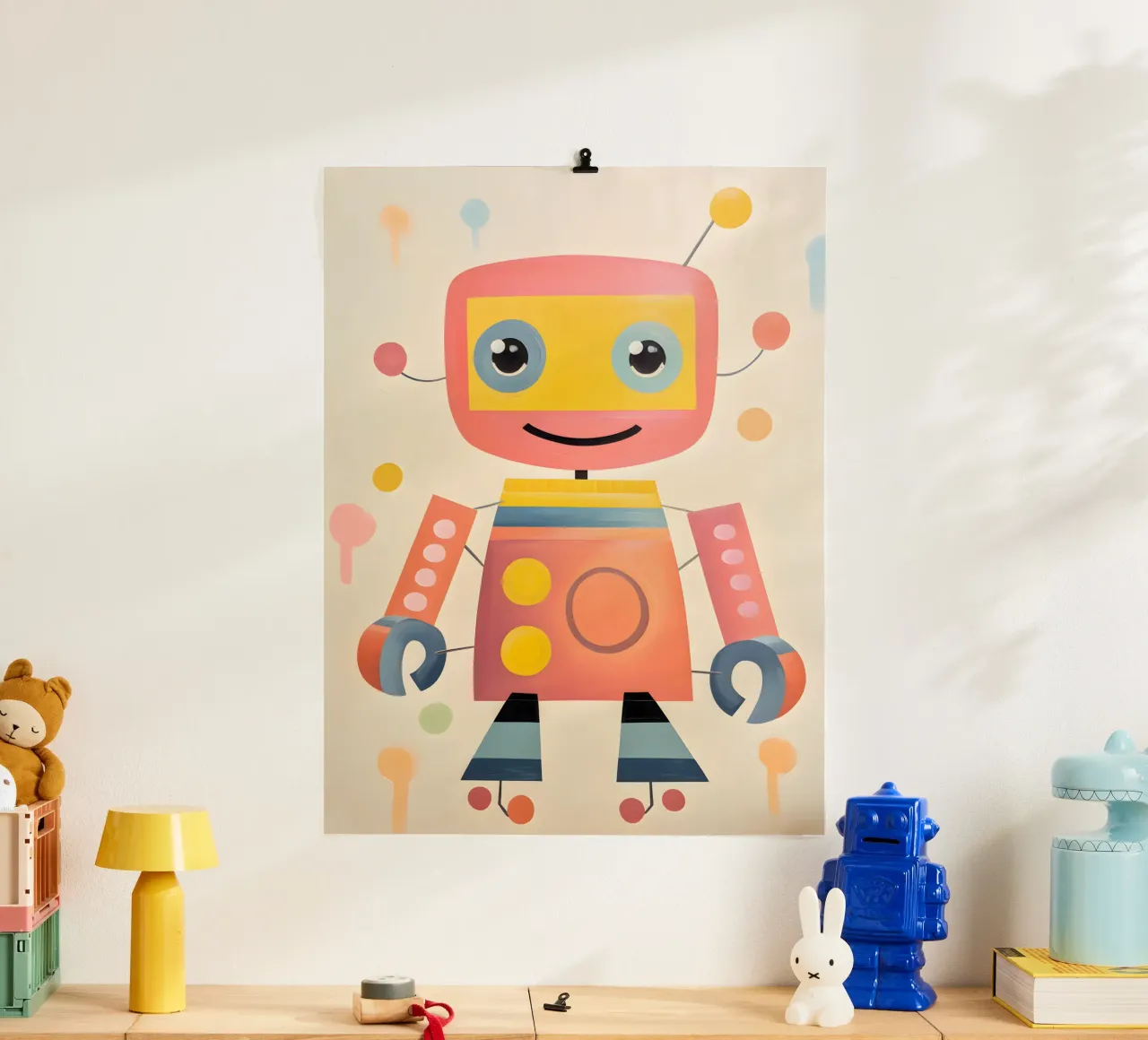 Robot colorato 1 carta hahnemühle da KidzStudio