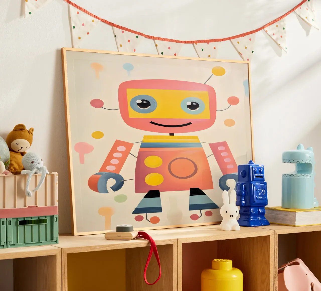 Robot colorato 1 carta hahnemühle da KidzStudio