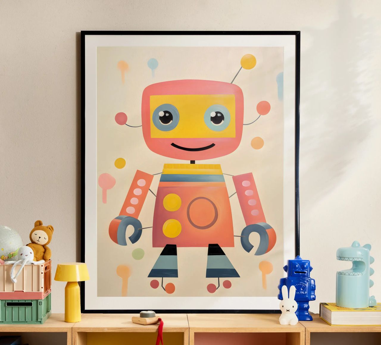 Robot colorato 1 carta hahnemühle da KidzStudio