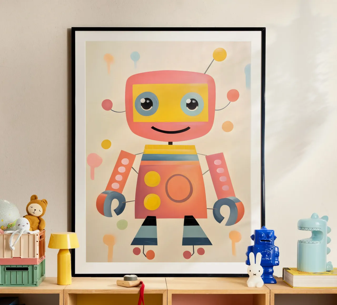 Robot coloré 1 poster de KidzStudio