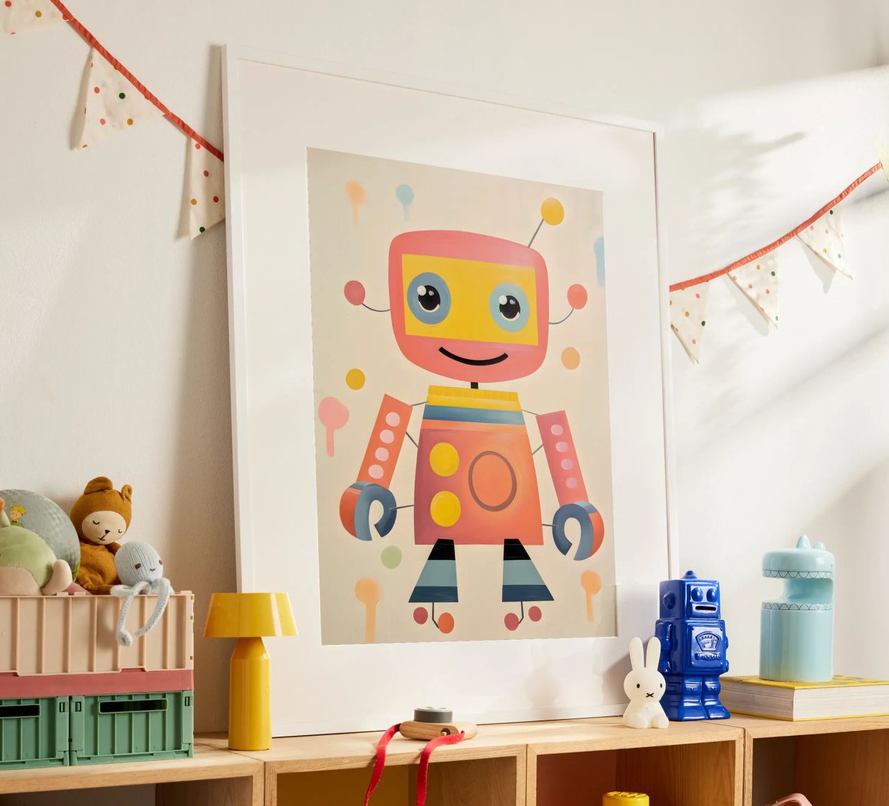 Robot colorato 1 carta hahnemühle da KidzStudio