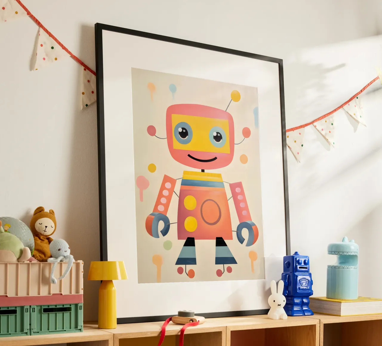 Colorful Robot 1 hahnemühle by KidzStudio