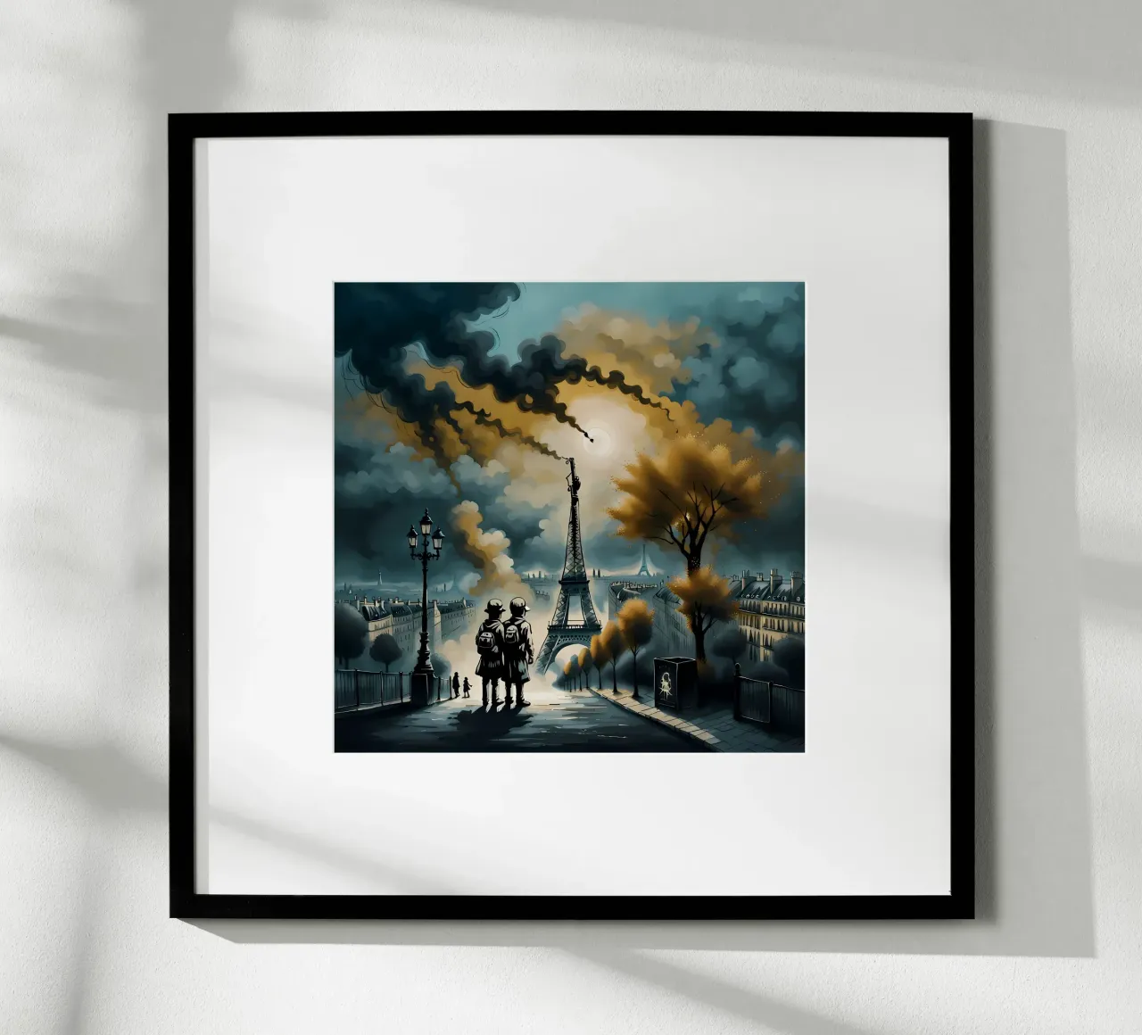 PARIGI, LA MAGNIFICA poster con telaio in plastica da Art Digital Visuel