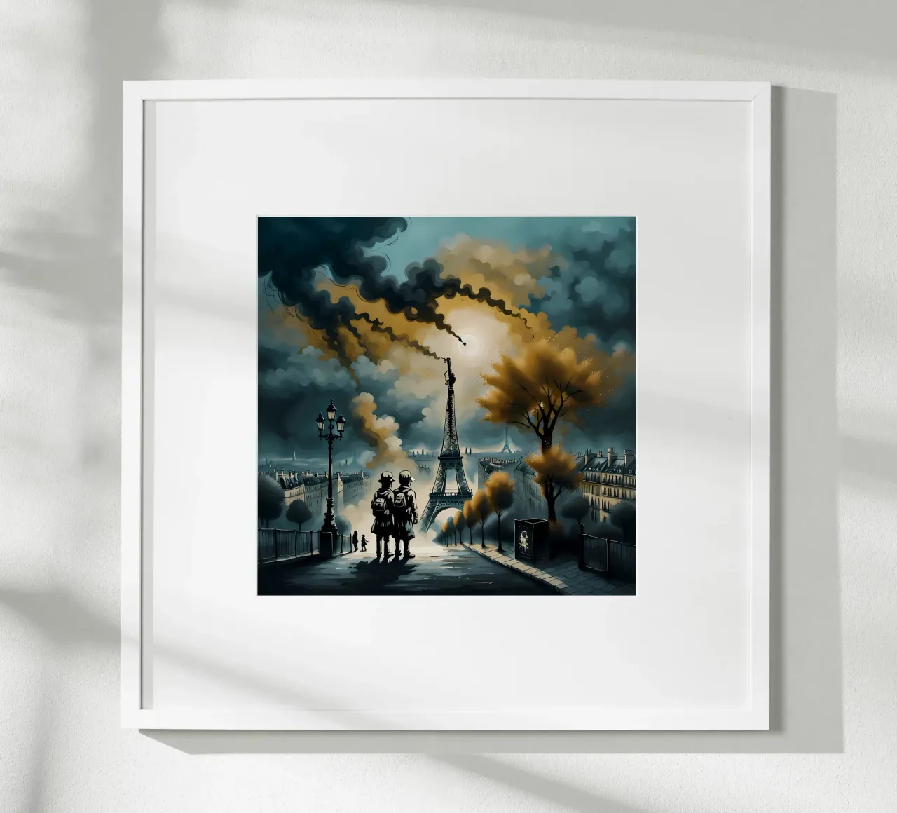 PARIGI, LA MAGNIFICA poster con telaio in plastica da Art Digital Visuel