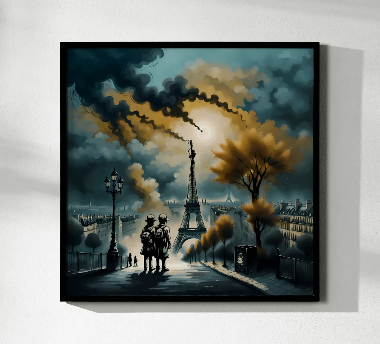 PARIGI, LA MAGNIFICA poster con telaio in plastica da Art Digital Visuel