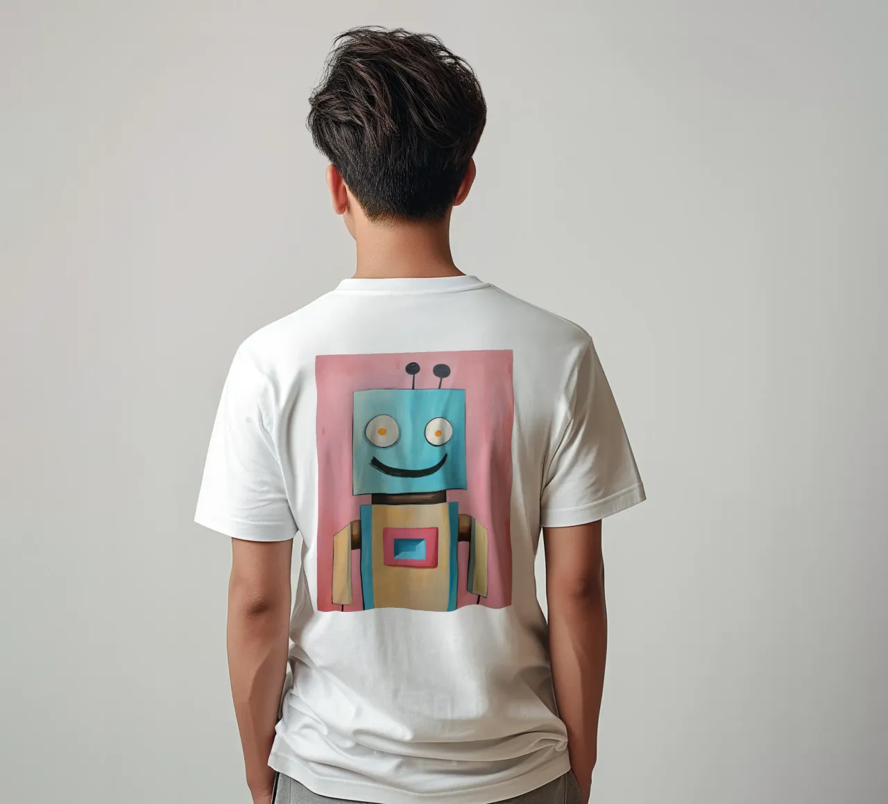 Robot sorridente t-shirt da KidzStudio