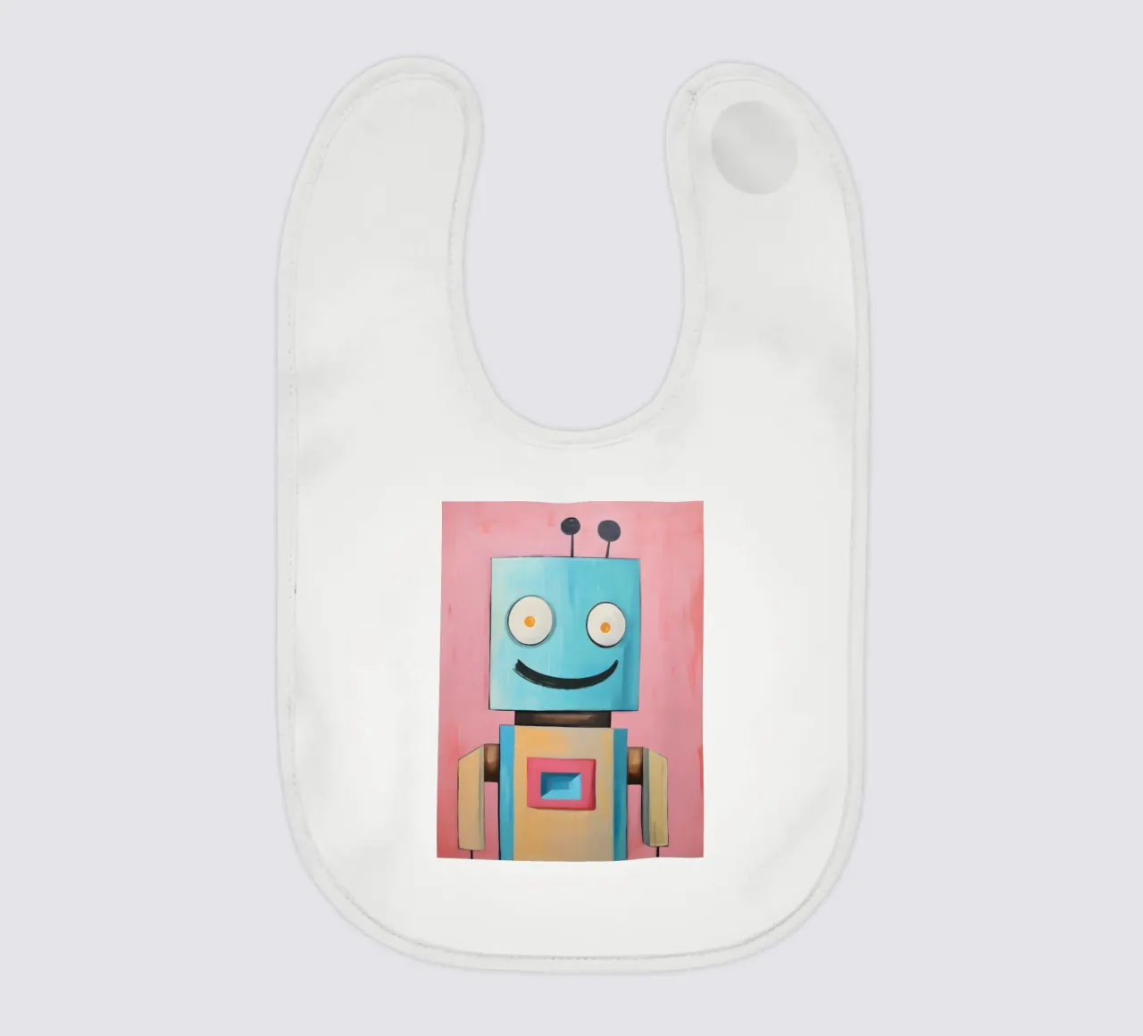 Robot sorridente bavaglino da KidzStudio