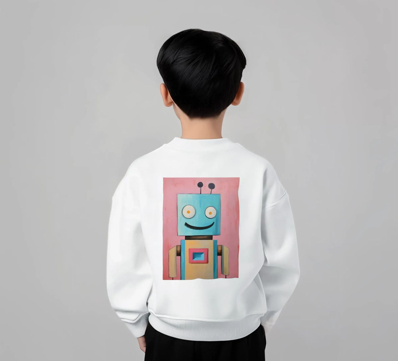 Robot sorridente felpa bambino da KidzStudio